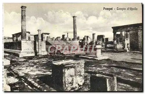 Cartes postales Pompei Tempio d Apollo