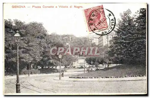 Cartes postales Genova Piazza Corvetoo e Villetta di Negro