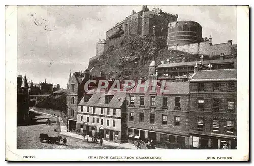Cartes postales Edinburg Castle From Grassmarket