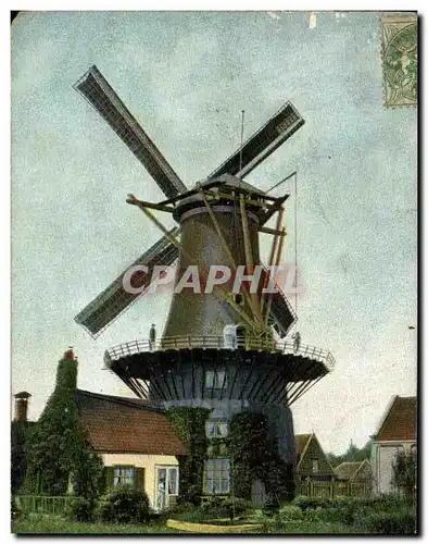 Ansichtskarte AK Wassenaar Molen Windlust