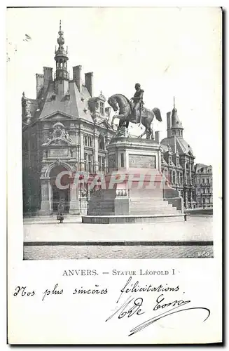 Ansichtskarte AK Anvers Statue Leopold l