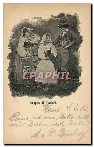 Cartes postales Grupoo di Ciociari Folklore Italie