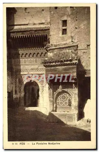 Cartes postales Fes La Fontaine Nedjarine