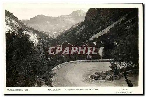 Cartes postales Soller Carretera de Palma a Soller