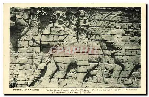Cartes postales Ruines D Angkor Angkor Thom Terrasse dite des elephants
