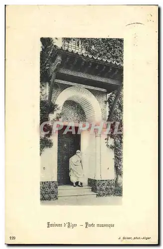 Cartes postales Environs d Alger Porte Mauresque