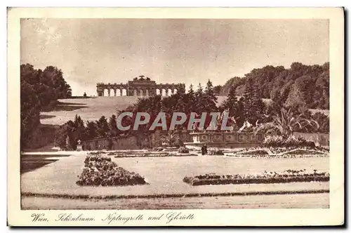 Cartes postales Wien Schonburnn Neptungrotte und Gloriette