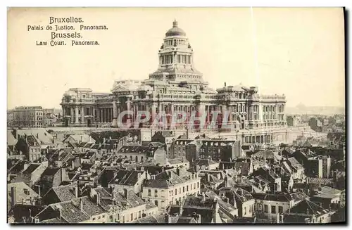Cartes postales Bruxelles Palais de Justice Panorama