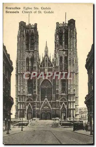 Cartes postales Bruxelles Eglise Ste Gudule