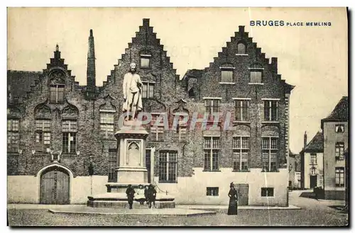 Cartes postales Bruges Place Memling