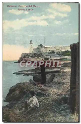 Ansichtskarte AK Habana Castillo del Morro Cuba Enfant