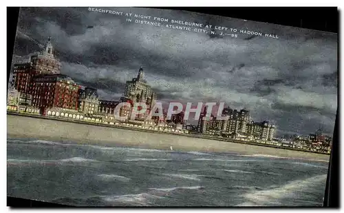 Cartes postales Beachfront At Night Shelburne At Left To Haddon Hall