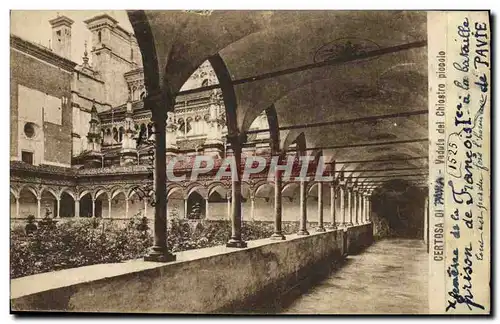 Cartes postales Certosa Di Pavia Veduta Del Chiostro piccolo