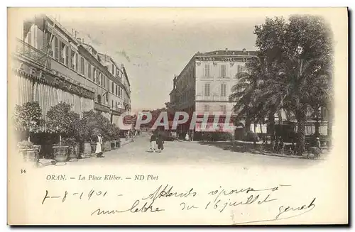 Cartes postales Oran La Place Kleber