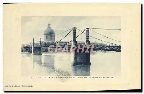 Cartes postales Toulouse Le Pont St Pierre Et Dome De La Grave