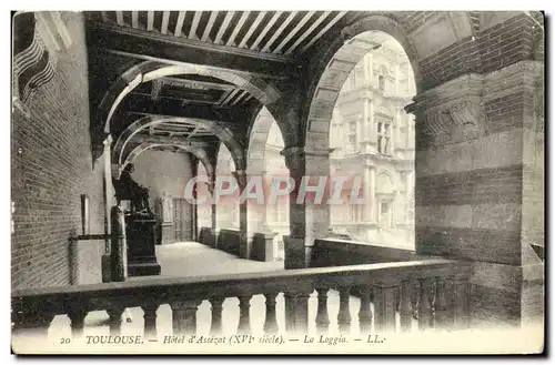 Cartes postales Toulouse Hotel d Assezat La loggia