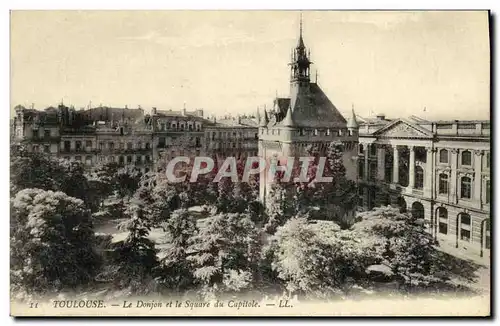 Ansichtskarte AK Toulouse Le Donjon et le Square du Capitole