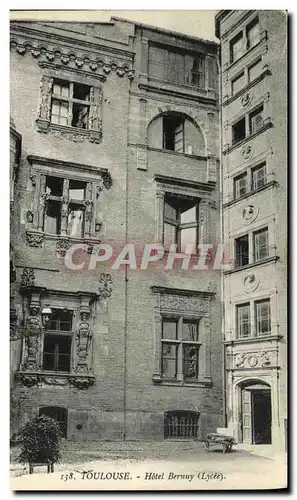 Cartes postales Toulouse Hotel Bernuy Lycee