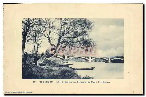 Cartes postales Toulouse Les Bords De La Garonne Et Pont Michel