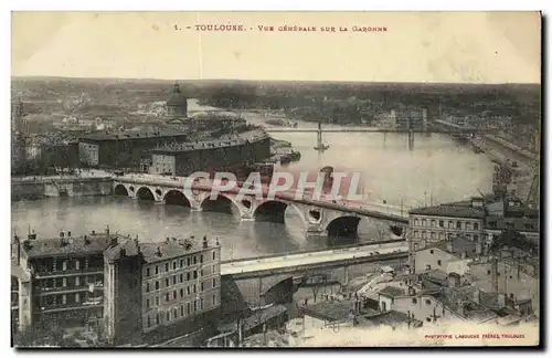 Cartes postales Toulouse Vue Generale Sur La Garonne