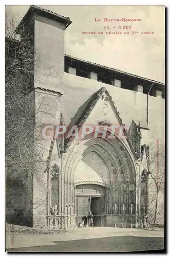 Cartes postales Rieux Porche De L Eglise