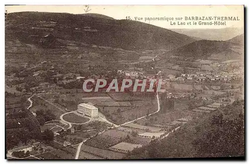 Cartes postales Barbazan Thermal Vue Panoramique Sur Le Lac et le Grand Hotel