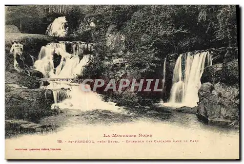 Cartes postales St Ferreol Prus Revel Ensemble Des Cascades Dans Le Parc