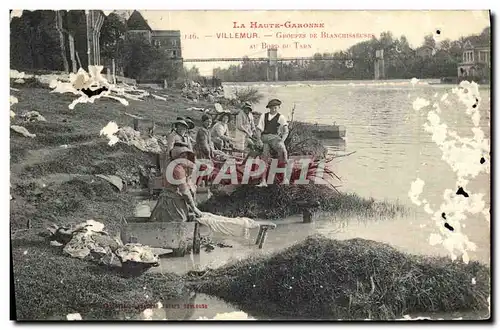 Cartes postales Villemur Groupes De Blanchisseuses au bord du TArn TOP