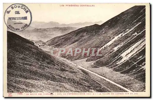 Cartes postales la route des Pyrenees Col de Peyresourde La vallee du Louron vue du col