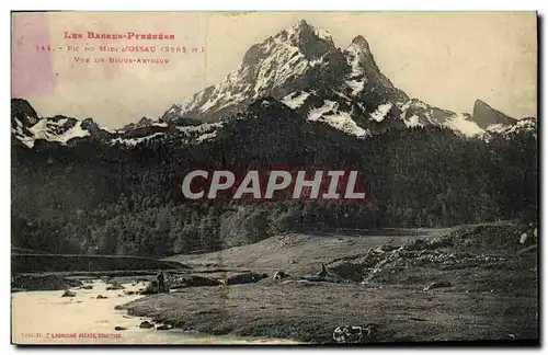 Cartes postales Pic Du Midi d Ossau Vue de Bious Artigue