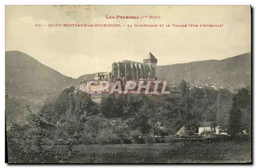 Ansichtskarte AK Saint Bertrand De Comminges La Cathedrale Et Le Village