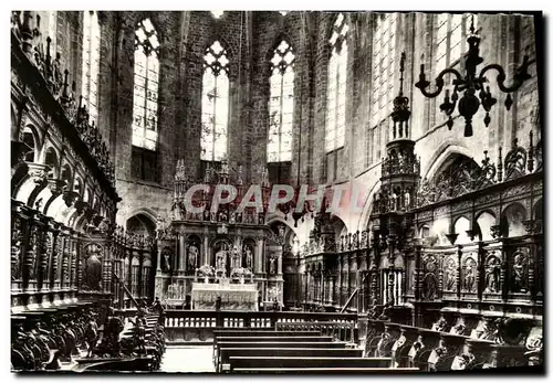 Cartes postales moderne Saint Bertrand De Comminges Interieur de la Cathedrale Le maitre autel et les stalles