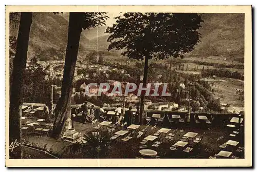 Cartes postales Luchon La chaumiere vue de la terrasse