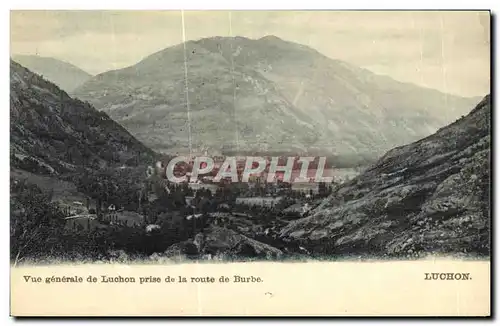 Ansichtskarte AK Luchon Vue Generale de Luchon Prise de La Route de Burbe