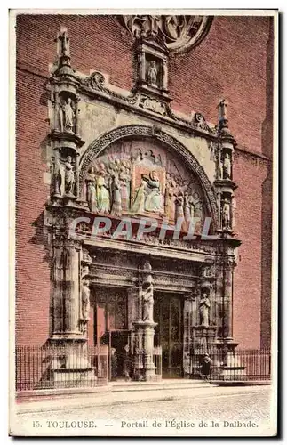 Cartes postales Toulouse Portail de L Eglise de la Dalbade