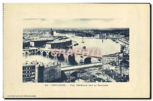 Cartes postales Toulouse Vue Generale Sur La Garonne