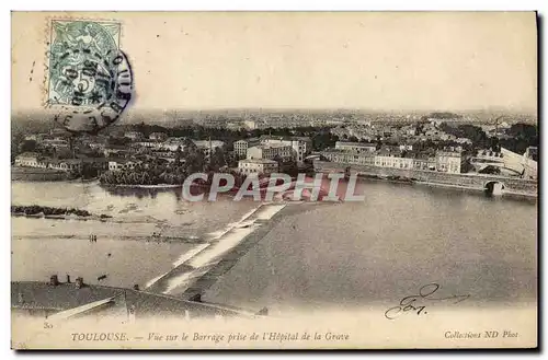 Ansichtskarte AK Toulouse Vue Sur Barrage Prise de L Hopital de La Gare