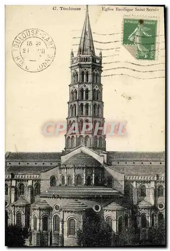 Cartes postales Toulouse Eglise Basilique Saint Sernin