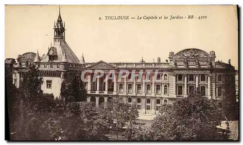 Ansichtskarte AK Toulouse Le Capitole et les Jardins