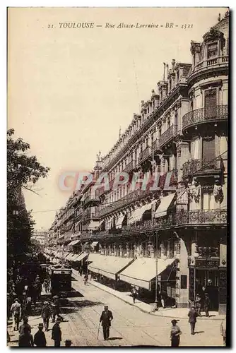 Cartes postales Toulouse Rue Alsace Lorraine