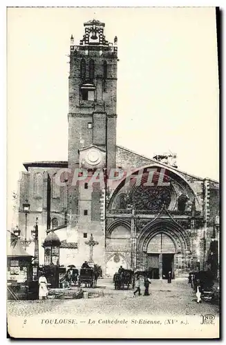 Ansichtskarte AK Toulouse La Cathedrale St Etienne