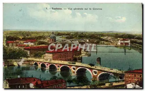 Cartes postales Toulouse Vue Generale Sur la Garonne