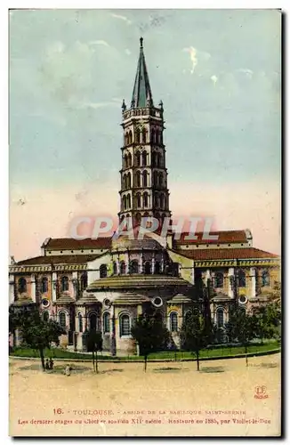 Cartes postales Toulouse Abside de la basilique Saint Sernin