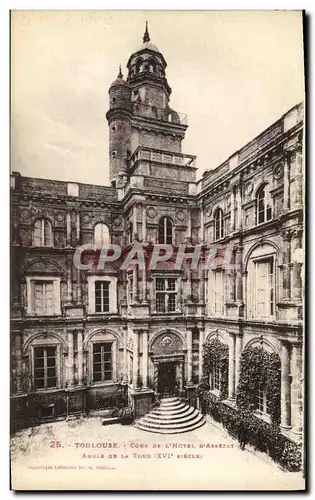 Cartes postales Toulouse Cour de l hotel d Assezat Angle de la tour