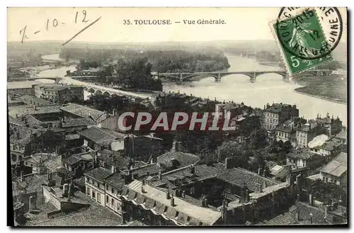 Cartes postales Toulouse vue Generale