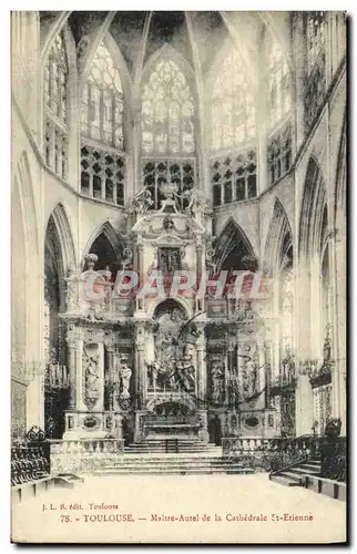 Cartes postales Toulouse Maritre Autel de la Cathedrale St Etienne