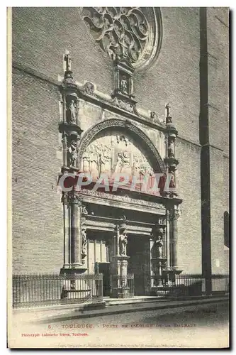 Ansichtskarte AK Toulouse Porte de l eglise de la Dalbade