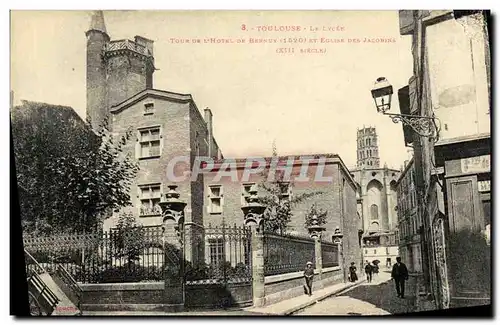 Cartes postales Toulouse Tour de l hotel de Bernuy et eglise des Jacobins