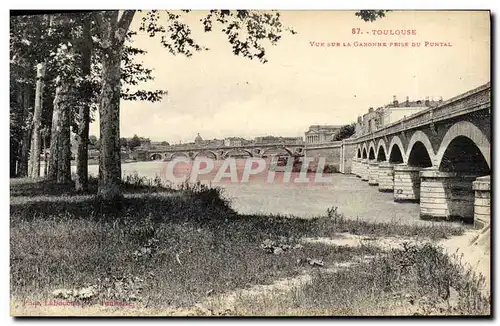 Cartes postales Toulouse Vue Sur La Garonne Prise Du Puntal