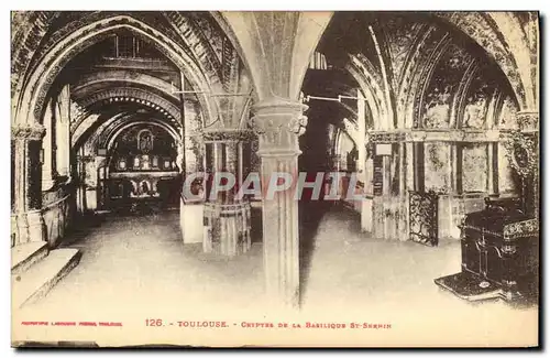 Cartes postales Toulouse Crypte de la basilique St Sernin